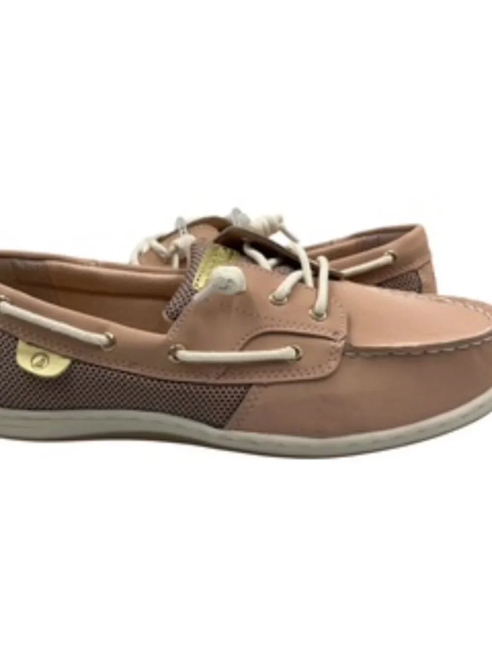 New Sperry Shorerider 3-Eye Boat shoes women’s Sz 5 light pink slip-on NWOB